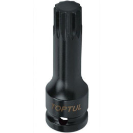 Голівка ударна TOPTUL SPLINE М16 L77мм 1/2" KADB1616L