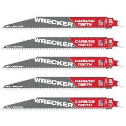 Полотно для шабельних пил WRECKER CARBIDE MILWAUKEE, 230х4,2 мм, (5 шт.) (мультиматеріал)