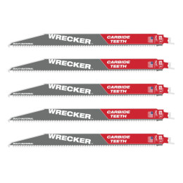 Полотно для шабельних пил WRECKER CARBIDE MILWAUKEE, 300х4,2 мм, (5 шт.) (мультиматеріал)
