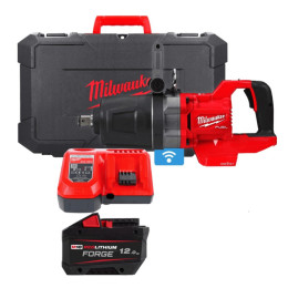 Гайковерт акумуляторний безщітковий 1'' MILWAUKEE, M18 ONEFHIWF1DS-121C, 2711Нм (зарядний пристрій M12-18 FC, 1 акумулятор FB12