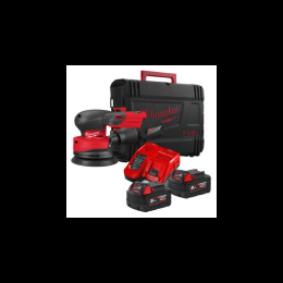 Шліфмашина ексцентрикова акумуляторна безщіткова MILWAUKEE, M18 FROS125-502X, діаметр 125мм (зарядний пристрій М12-18 FC. 2 акум