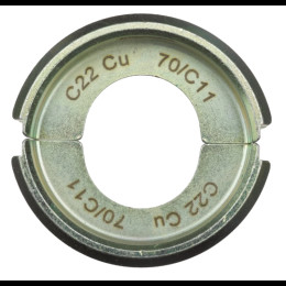 Матриця обтискна для кабелів і конекторів MILWAUKEE, C22 Cu70/C11