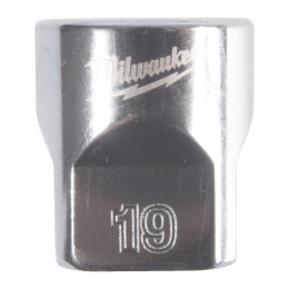 Головка торцева хромована 3/8'' MILWAUKEE, (зірочка 12 гранн.), 19мм