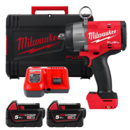 Гайковерт аккумуляторный бесщеточный 1/2'' MILWAUKEE, M18 FHIW2P12-502X, 1491Нм, с пином