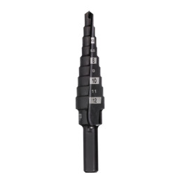 Свердло ступінчасте Step Drill MILWAUKEE, діаметр 4-12мм з кроком 1мм