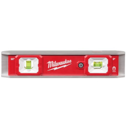 Рівень магнітний Torpedo MILWAUKEE, 23см з LED-підсвіткою