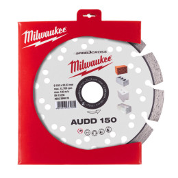 Диск алмазний Speedcross MILWAUKEE AUDD 150, діаметр 150мм (бетон, цегла, асфальт)