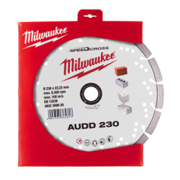 Диск алмазний Speedcross MILWAUKEE AUDD 230, діаметр 230мм (бетон, цегла, асфальт)