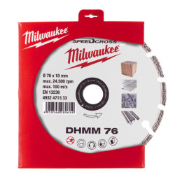 Диск алмазний MILWAUKEE DHMM 76, діаметр 76мм (для M12 FCOT) (універсальний)
