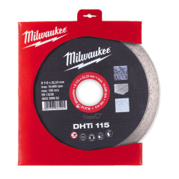 Диск алмазний MILWAUKEE DHTi 115, діаметр 115мм