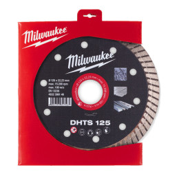 Диск алмазний MILWAUKEE DHTS 125, діаметр 125мм