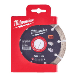 Диск алмазний MILWAUKEE DU 115, діаметр 125мм (цегла, бетон, шлакоблок)