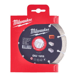 Диск алмазний MILWAUKEE DU 125, діаметр 125мм (цегла, бетон, шлакоблок)