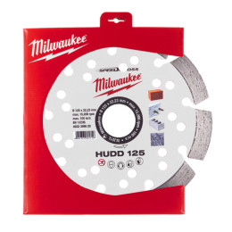 Диск алмазний Speedcross MILWAUKEE HUDD 125, діаметр 125мм (залізобетон, граніт)