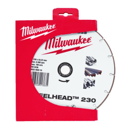 Диск алмазний Speedcross STEELHEAD 230 MILWAUKEE, діаметр 230мм, (метал, нержавійка)