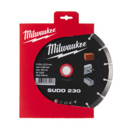Диск алмазний MILWAUKEE SUDD 230, діаметр 230мм (залізобетон, цегла)