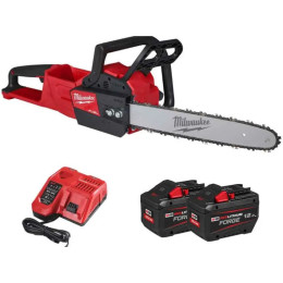 Пила ланцюгова акумуляторна безщіткова MILWAUKEE, M18 FCHS-122 , шина 40см (зарядний пристрій M12-18 FC, 2 акумулятори FB12 12 А