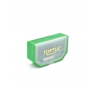 Набір біт для шуруповерта 31ед. TOPTUL 1/4" SL;PH;PZ;TORX;HEX + магнітний тримач GAAW3101