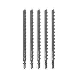 Полотна для лобзиків T313AW MILWAUKEE, 155мм, (5шт), (ізоляційні матерали, гума)