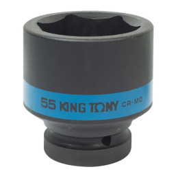 Головка ударна 1" KING TONY, 55 мм (6 гран.)