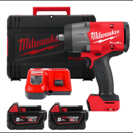Гайковерт акумуляторний 1/2" MILWAUKEE, M18 FHIW2F12-502X, 2034Нм, (+ заряд.пристрій, 2 акум., HD кейс)