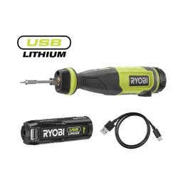 Паяльник аккумуляторный RYOBI USB Lithium RSI4-120G 4В (1х2Ач) 460°С, LED підсвітка