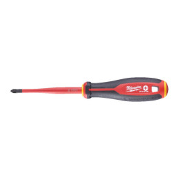 Викрутка з тригранною рукояткою ізольована VDE MILWAUKEE, PZ/SL2х100мм