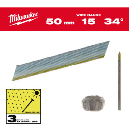 Набір цвяхів для нейлера 15G/34 /63мм (2200 шт)