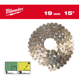 Цвяхи в котушці MILWAUKEE, з круглою головкою, 15 /3.05 x 19мм / RS (2880шт)