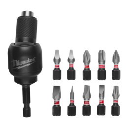 Набір біт SHOCKWAVE MILWAUKEE з насадкою Knuckle (11шт)