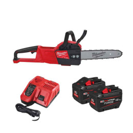 Пила ланцюгова акумуляторна безщіткова MILWAUKEE, M18 FCHSC-122, шина 30см (зарядний пристрій M12-18 FC, 2 акумулятори FB12 12 А