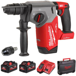 Перфоратор акумуляторний SDS-PLUS MILWAUKEE, M18 ONEFHX-552, 2,5Дж (зарядний пристрій М12-18 FC, 2 акумулятори М18 НВ5.5 5,5Аг,
