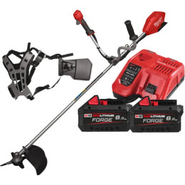 Тример акумуляторний безщiтковий MILWAUKEE, M18 F2BCU-0 (2х18В) (зарядний пристрій M18 DBSC, 2 акумулятори М18 FВ8 8Аг, картонне