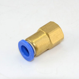 Пневмоз'єднання цангове пряме 6 мм*1/4" AIRKRAFT SPCF06-02