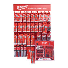 Набор бит и сверел SHOCKWAVE RED RACK MILWAUKEE