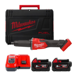 Шліфмашина пряма акумуляторна безщіткова MILWAUKEE, M18 FDGRB-502X, діаметр 6/8мм (зарядний пристрій М12-18 FC, 2 акумулятори М1