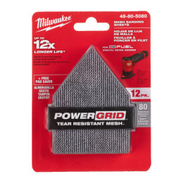 Сітка шліфувальна PG Mesh HL MILWAUKEE, 67х92мм, зерно 120, (13шт) (для M12 FDSS)