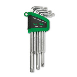 Набір Г-обр. ключів TORX T10-T50 9од. довгих TOPTUL GSN-09LS